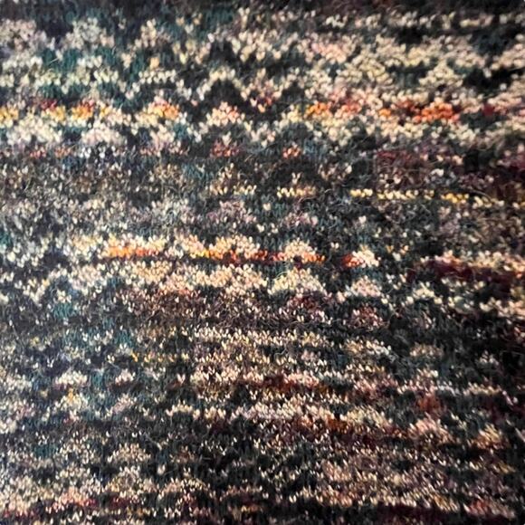 Christopher & Banks Cardigan Sweater Womens Medium Multicolored Textured Boxy - Picture 3 of 11